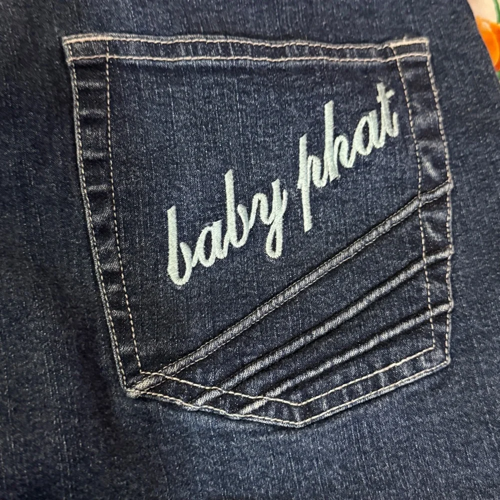 Baby Phat Dark Wide Leg Blue Jeans, Size 13, NWOT, MAKE AN OFFER!!! - Picture 6 of 11